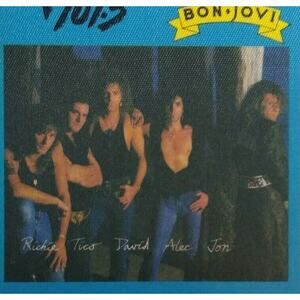 Bon Jovi Backstage Concert Pass Original 1989 Hard Rock Music Band Color Photo